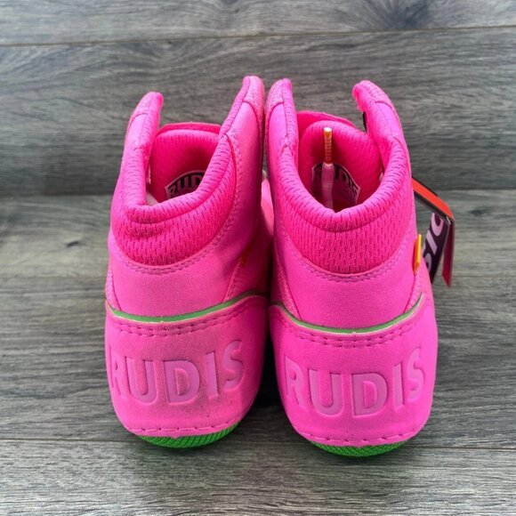 Rudis Colt 3.0 Wrestling Boxing Shoes Neon Pink Lime Green Mens Size 10.5 - Picture 3 of 6